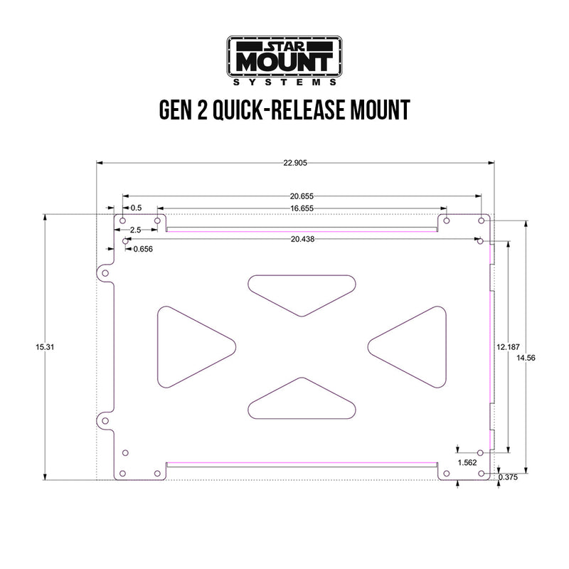 Load image into Gallery viewer, Extra bottom base plate Rectangle Quick Release Mount
