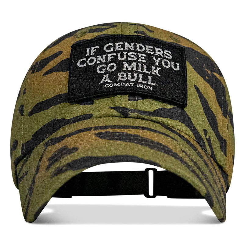 Load image into Gallery viewer, If Genders Confuse You Go Milk A Bull Patch Ripstop Hat
