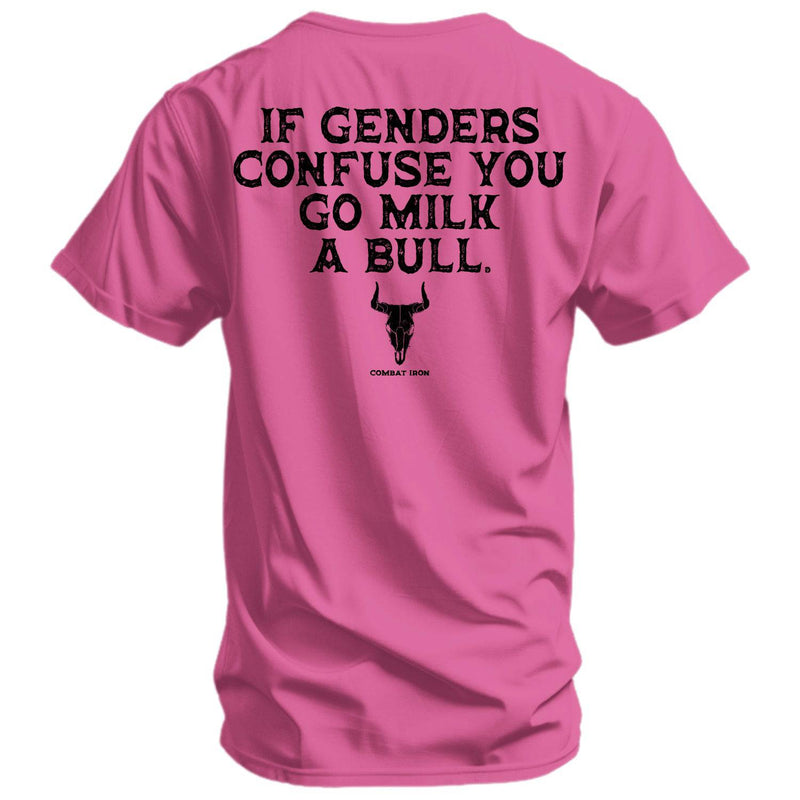 Load image into Gallery viewer, If Genders Confuse You, Go Milk a Bull Men's T-Shirt
