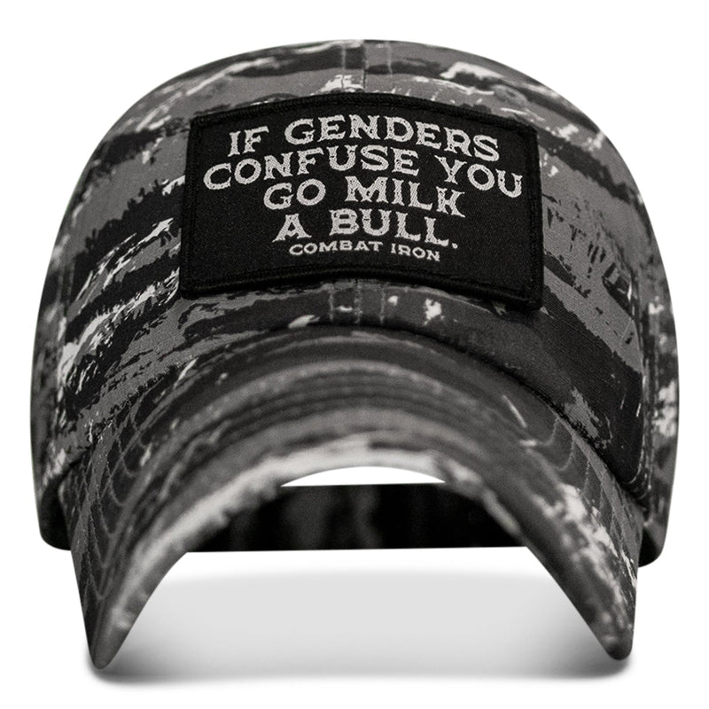 Load image into Gallery viewer, If Genders Confuse You Go Milk A Bull Patch Ripstop Hat

