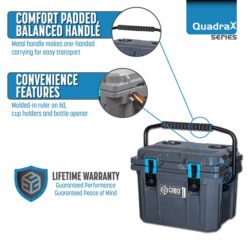 Load image into Gallery viewer, 20 Quart Rotomolded Cooler - QuadraX
