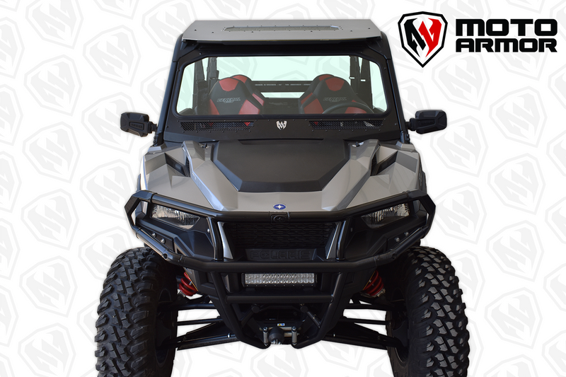 Load image into Gallery viewer, Vented Full Glass Windshield for Polaris General Black
