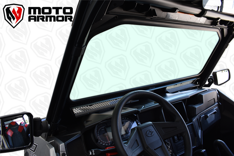 Load image into Gallery viewer, Vented Full Glass Windshield for Polaris General Black
