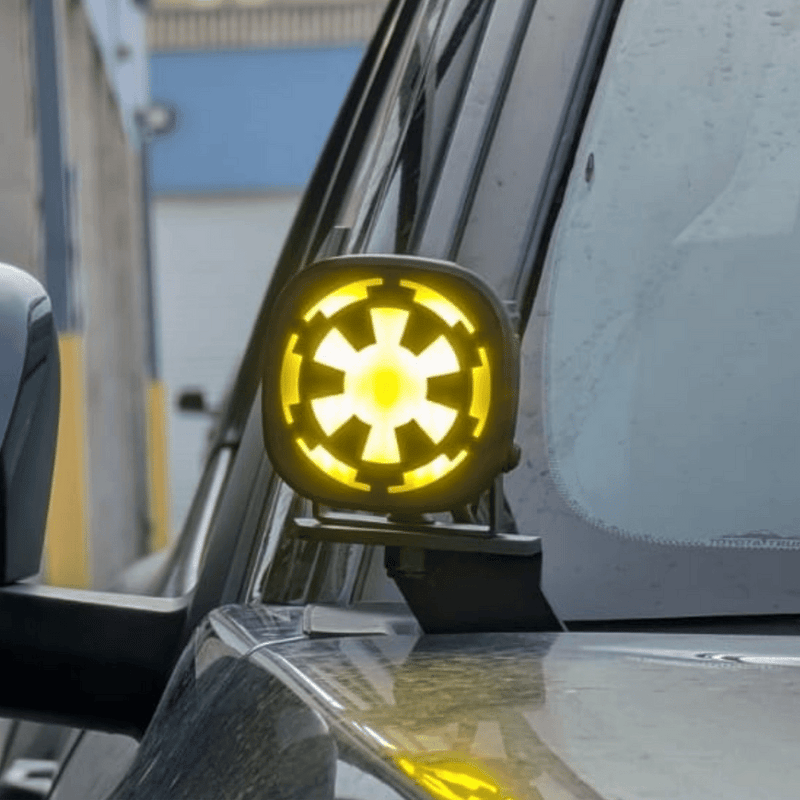Load image into Gallery viewer, Custom Light-Up (DRL) Covers for Baja Designs Squadron Sport / Pro Pods
