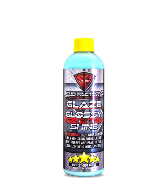 Glaze Glossy Tire & Trim Deep Black Restorer Non-Sling