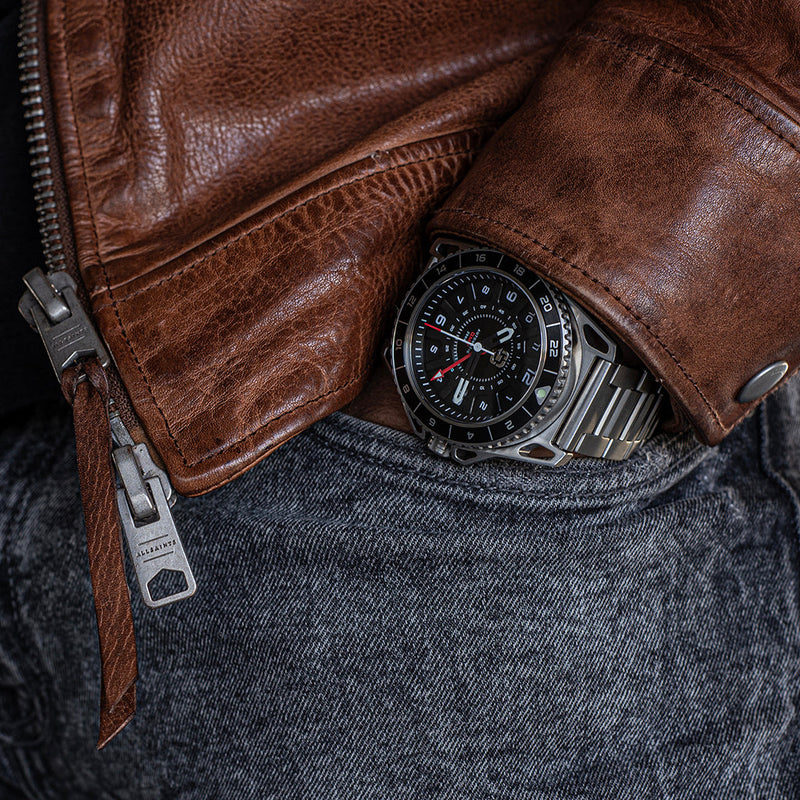 Load image into Gallery viewer, GMT-01 - Automatic GMT Watch with Metal Bracelet
