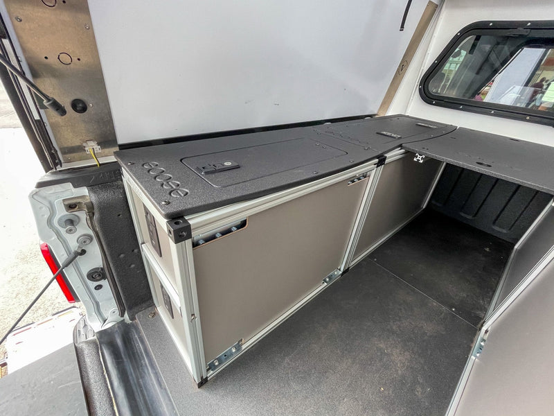 Load image into Gallery viewer, Goose Gear Camper System - Full Size - Driver Side Rear Double Drawer Module
