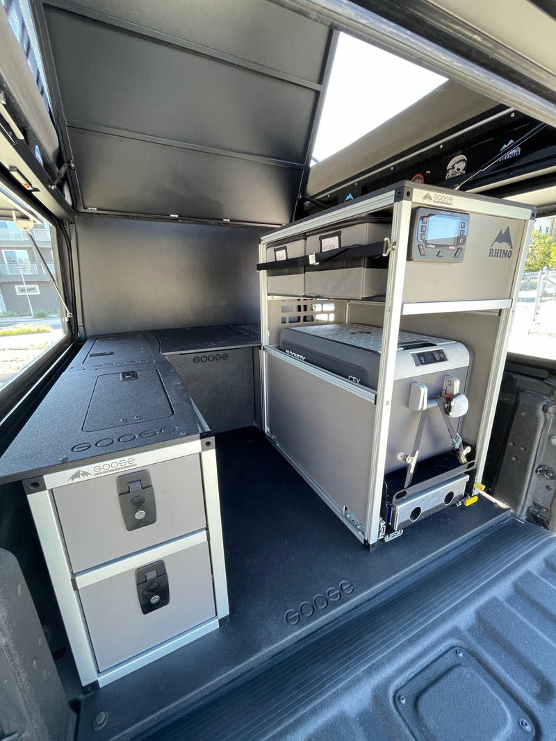 Load image into Gallery viewer, Goose Gear Camper System - Midsize Truck and Full Size Truck - Rear Passenger Side CampKitchen Module
