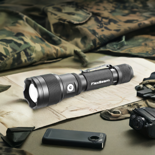 FlexBeam- 1200 Lumen Adjustable Beam Rechargeable Flashlight