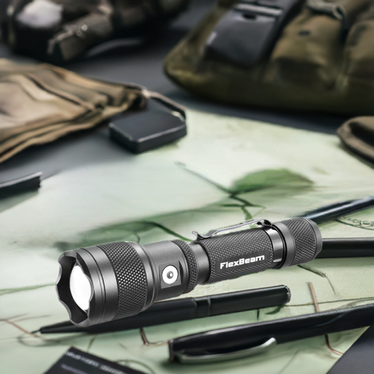 FlexBeam- 1200 Lumen Adjustable Beam Rechargeable Flashlight