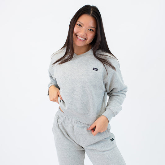 V Neck Crop Sweatshirt - Skoutley Outdoors LLC