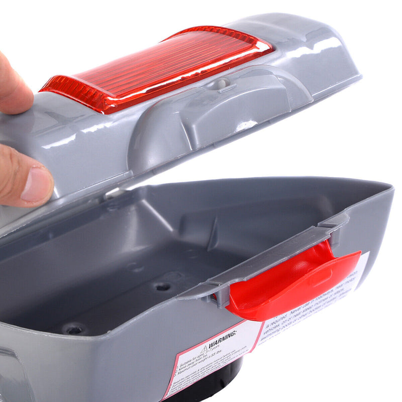 Load image into Gallery viewer, Gray 3-Wheel Electric Ride-On Motorcycle for Kids - Battery Powered Toy Bicycle
