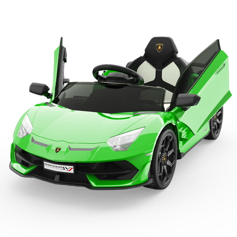 Load image into Gallery viewer, Green 12V Electric Ride On Car for Kids with Remote Control and Rechargeable Battery
