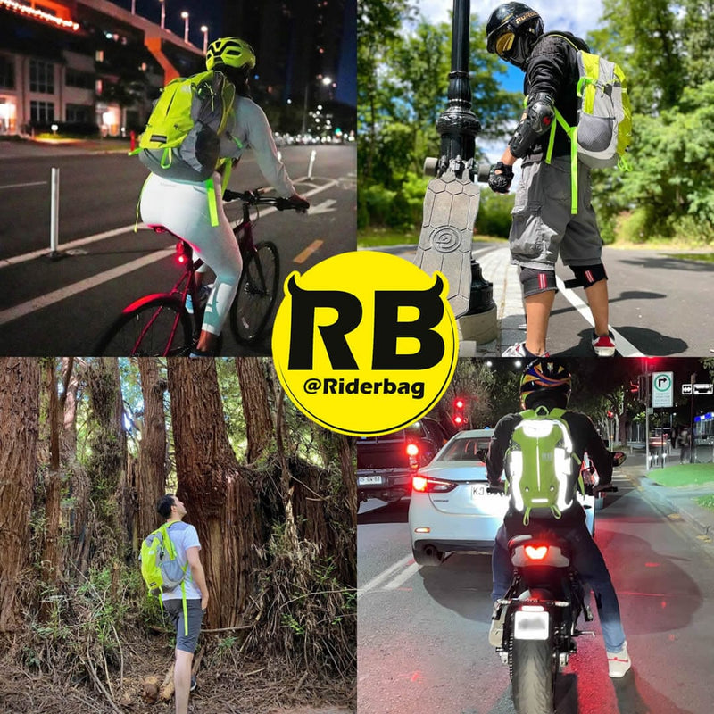 Load image into Gallery viewer, Hi Vis Reflective Commuter Bike Backpack | Riderbag Reflektor35
