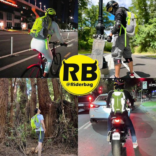 Hi Vis Reflective Commuter Bike Backpack | Riderbag Reflektor35