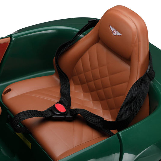 Green Bentley Kids Ride-On Car with Parental Remote Control - 12V, 2 Speed, Ages 3-6