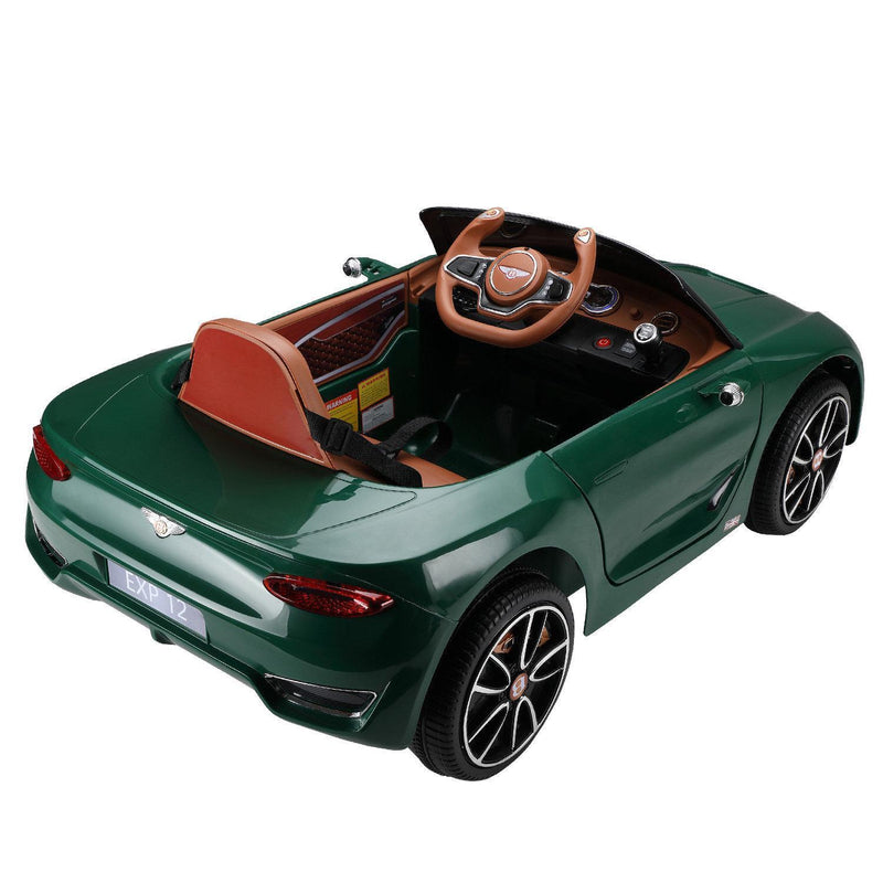 Load image into Gallery viewer, Green Bentley Kids Ride-On Car with Parental Remote Control - 12V, 2 Speed, Ages 3-6
