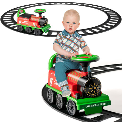 Load image into Gallery viewer, Green Electric Kids Train Toy with Unique Design and Stickers
