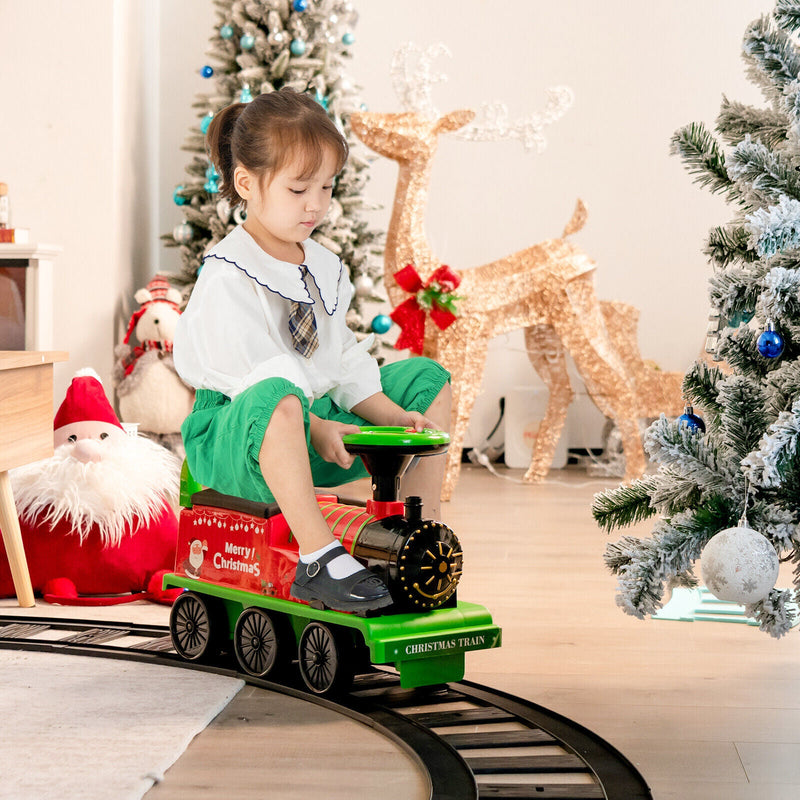 Load image into Gallery viewer, Green Electric Kids Train Toy with Unique Design and Stickers
