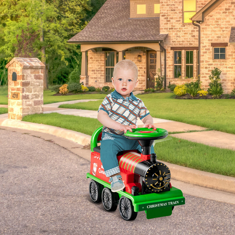 Load image into Gallery viewer, Green Electric Kids Train Toy with Unique Design and Stickers
