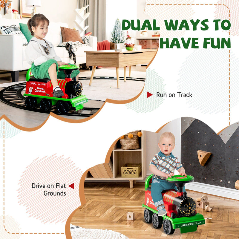 Load image into Gallery viewer, Green Electric Kids Train Toy with Unique Design and Stickers
