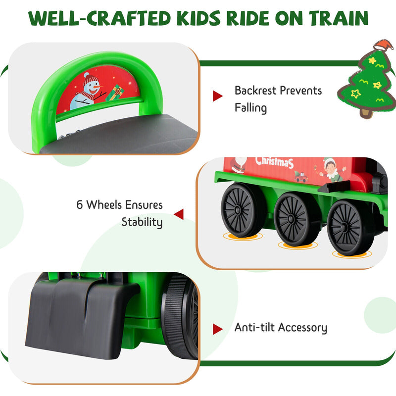 Load image into Gallery viewer, Green Electric Kids Train Toy with Unique Design and Stickers
