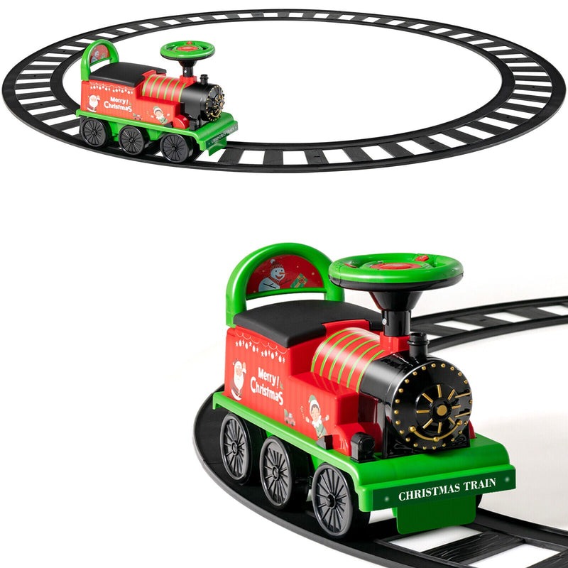 Load image into Gallery viewer, Green Electric Kids Train Toy with Unique Design and Stickers
