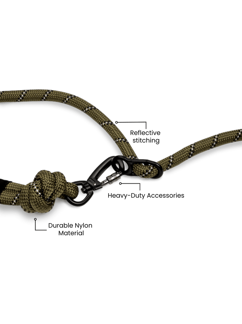 Load image into Gallery viewer, Army Green Running Hands-Free Dog Leash
