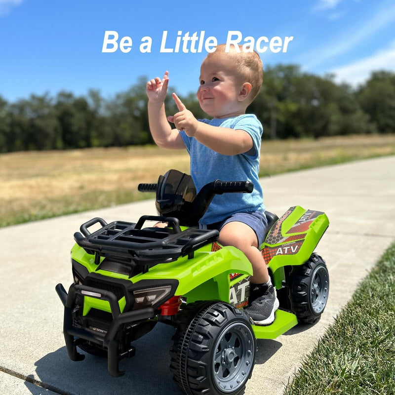 Load image into Gallery viewer, Green Hikiddo Kids ATV 6V Ride On Toy Car with Music for Toddlers
