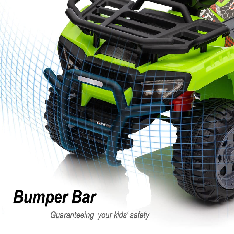 Load image into Gallery viewer, Green Hikiddo Kids ATV 6V Ride On Toy Car with Music for Toddlers
