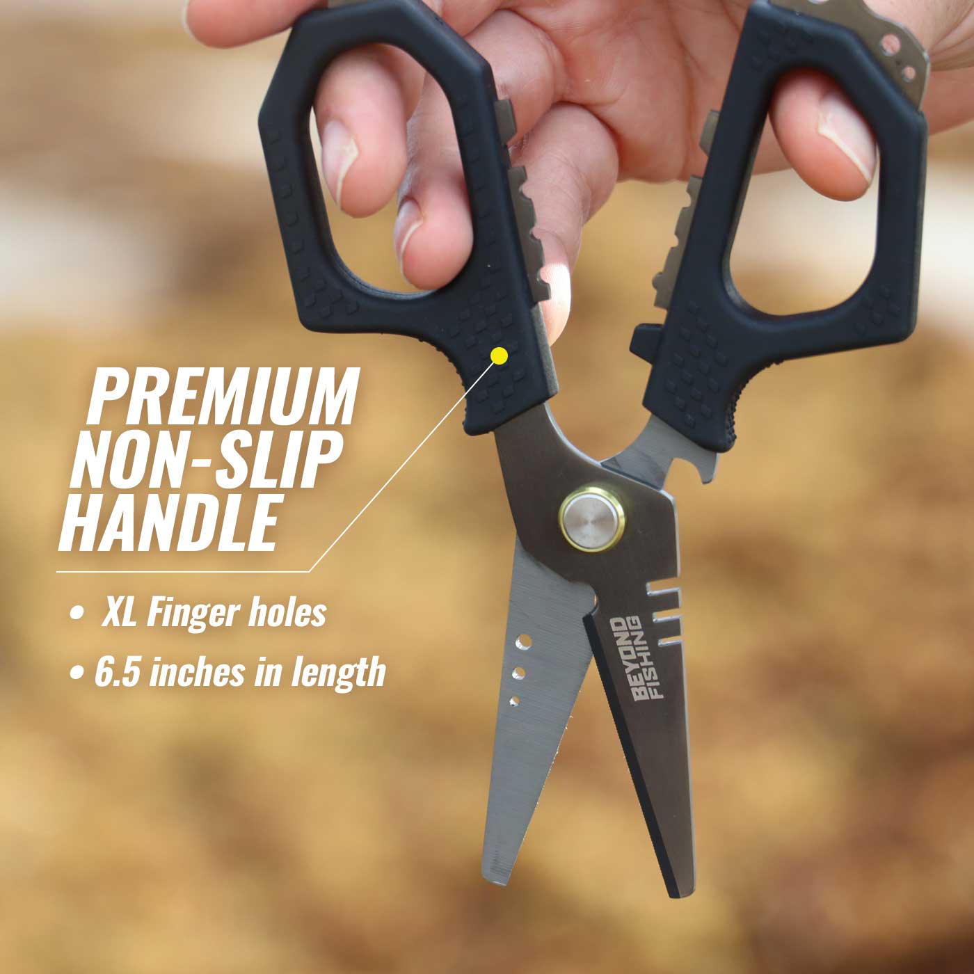 Beyond Fishing 6.5" Pro Shears - Premium Braid Cutting Scissors