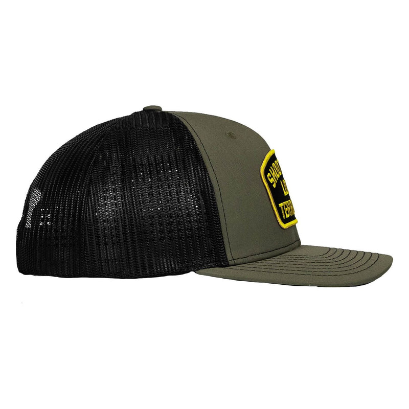 Load image into Gallery viewer, Shoot Your Local Terrorists Patch Snapback Hat
