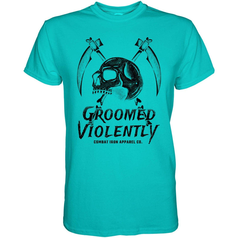 Load image into Gallery viewer, Groomed Violently Skull Men&#39;s T-Shirt
