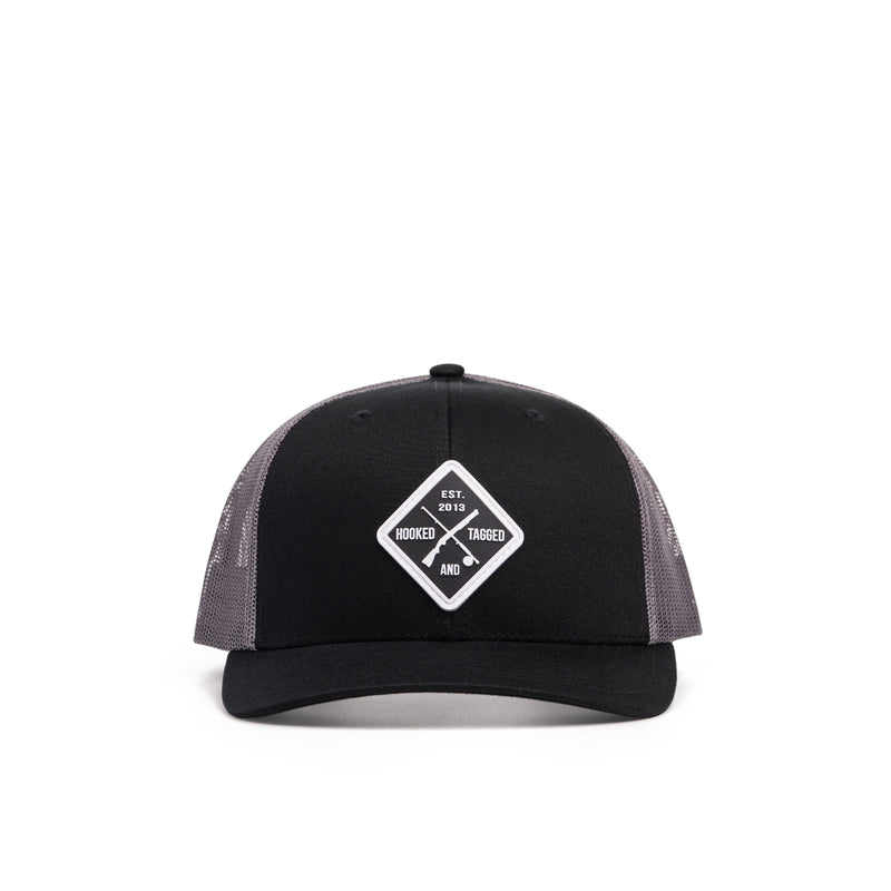 Load image into Gallery viewer, Shotgun &amp; Fly Rod Patch Hat
