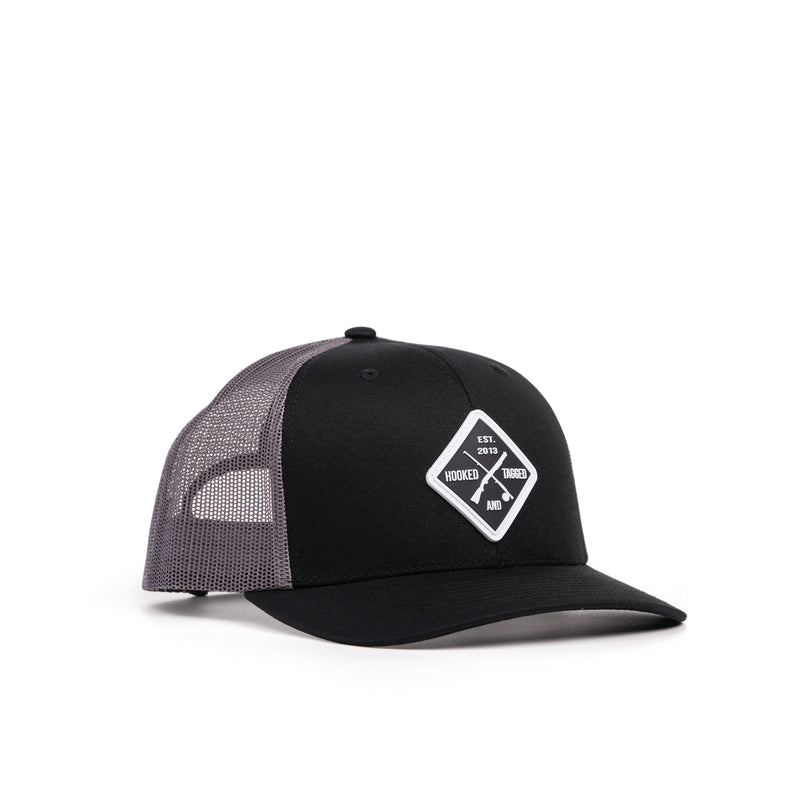Load image into Gallery viewer, Shotgun &amp; Fly Rod Patch Hat
