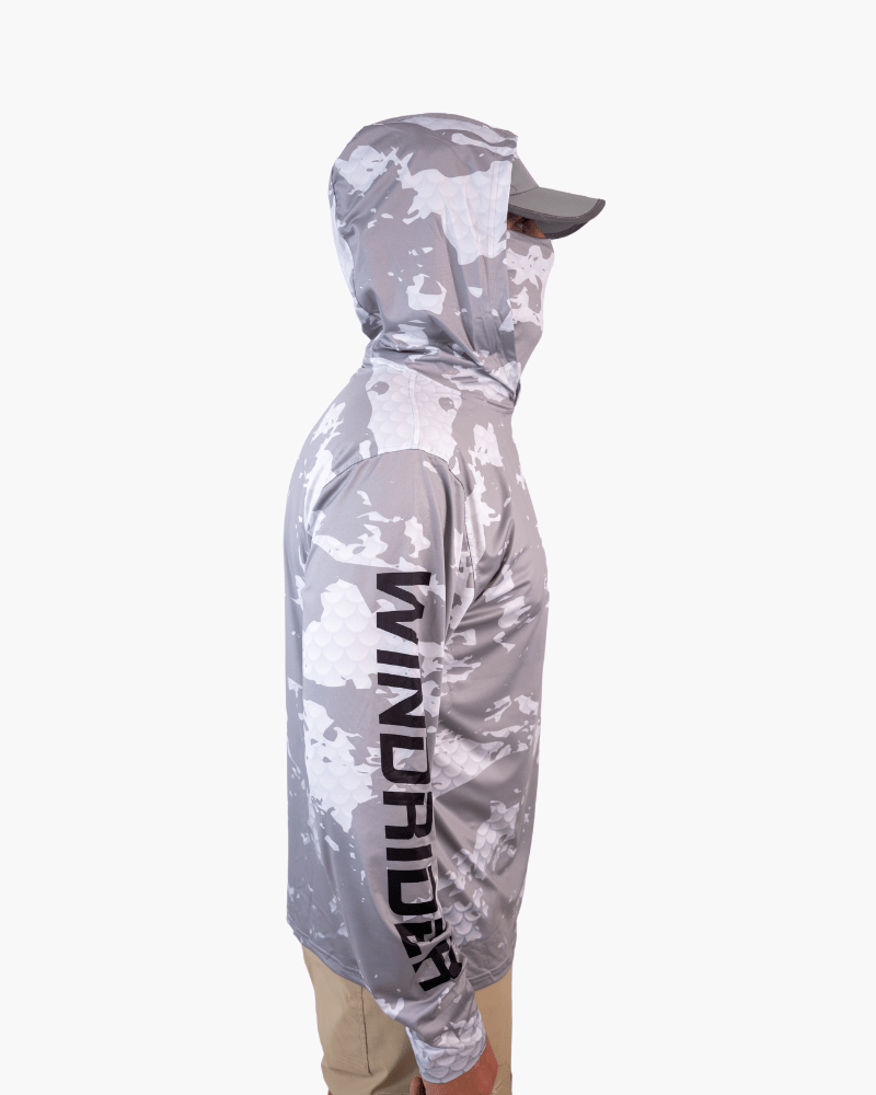 Load image into Gallery viewer, Hooded Helios Fishing Shirt with Gaiter
