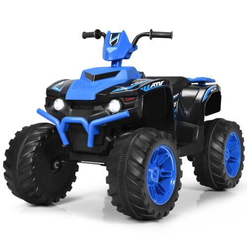 Load image into Gallery viewer, Gymax 12V Electric Kids ATV 4-Wheeler Quad with Music and LED Lights in Navy
