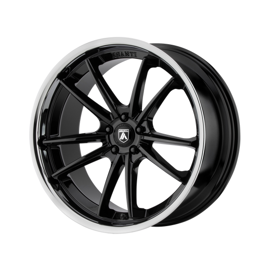 Asanti Black Gloss Black Chrome Lip