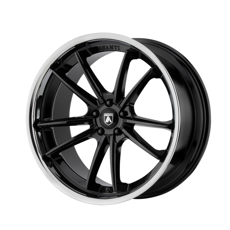 Load image into Gallery viewer, Asanti Black Gloss Black Chrome Lip
