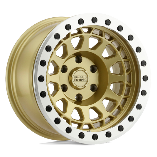 Black Rhino Hard Alloys Primm Beadlock Matte Gold W/ Machined Ring