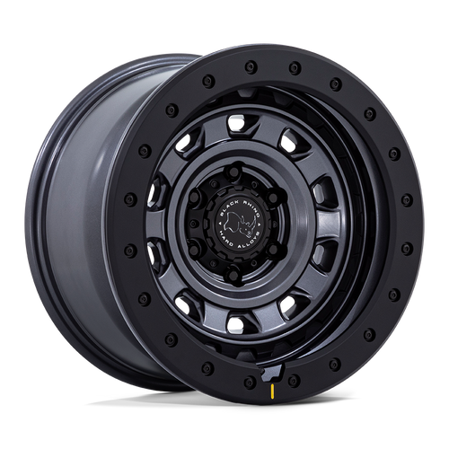 Black Rhino Hard Alloys Br023 Xplorer Matte Gunmetal W/ Matte Black Lip