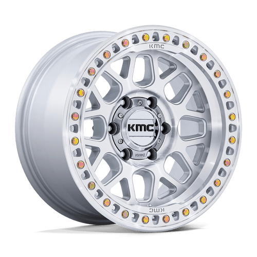 Kmc Km549 Grs Gloss Silver W/ Machined Face