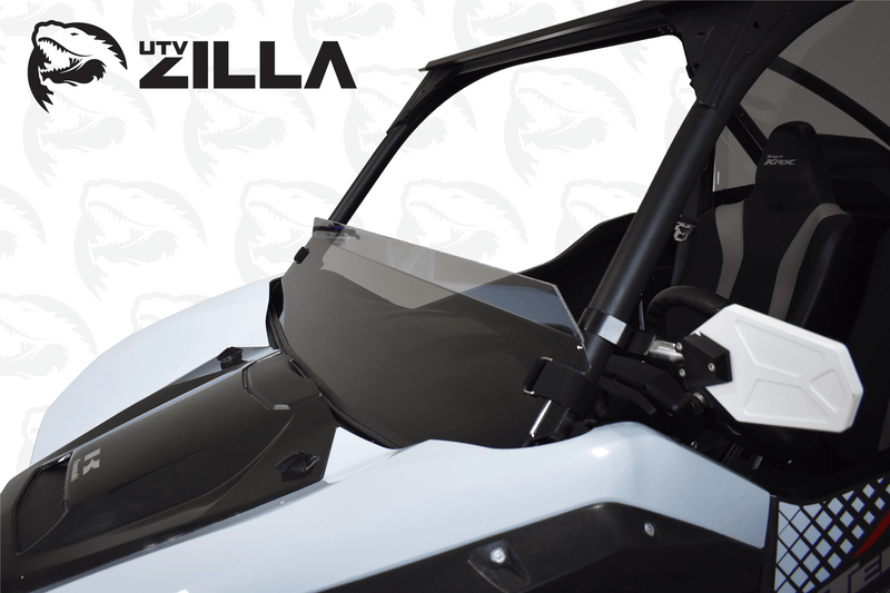 Load image into Gallery viewer, Polycarbonate TINTED Half Windshield with quick straps for KRX
