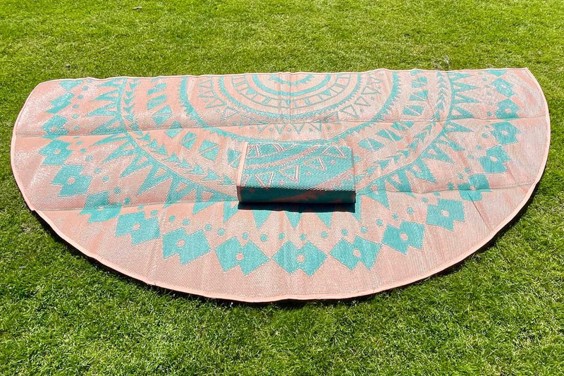 Load image into Gallery viewer, Boho Style Bell Tent Floor Matting Cover | 16' (5M)
