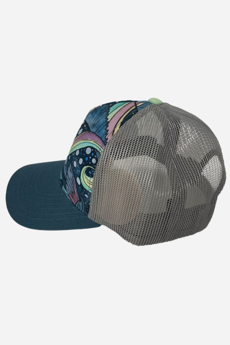 Load image into Gallery viewer, HaliBorealis Abstract Trucker Hat
