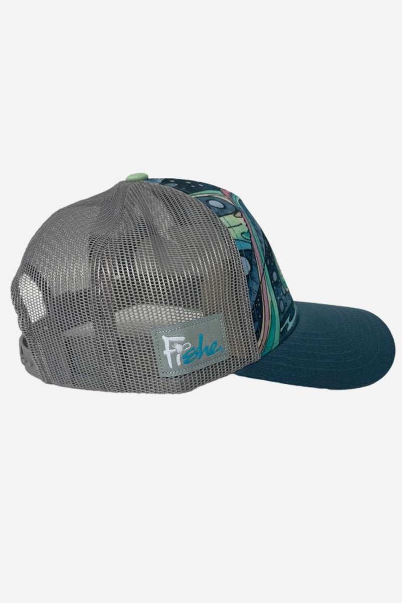 Load image into Gallery viewer, HaliBorealis Abstract Trucker Hat

