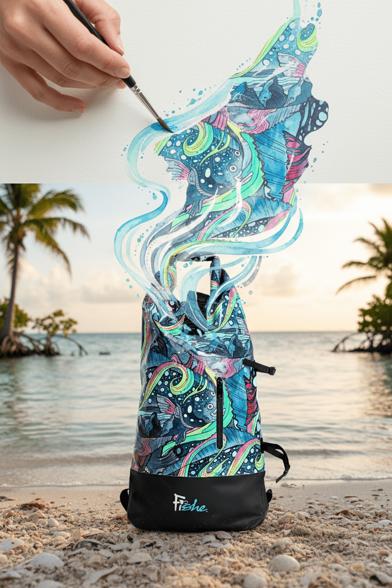 Load image into Gallery viewer, HaliBorealis Backpack Dry Bag
