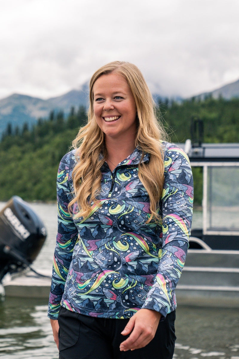 Load image into Gallery viewer, HaliBorealis Thermal 1/4 Zip Top
