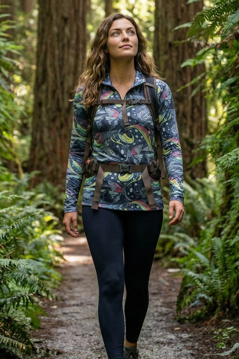 Load image into Gallery viewer, HaliBorealis Thermal 1/4 Zip Top
