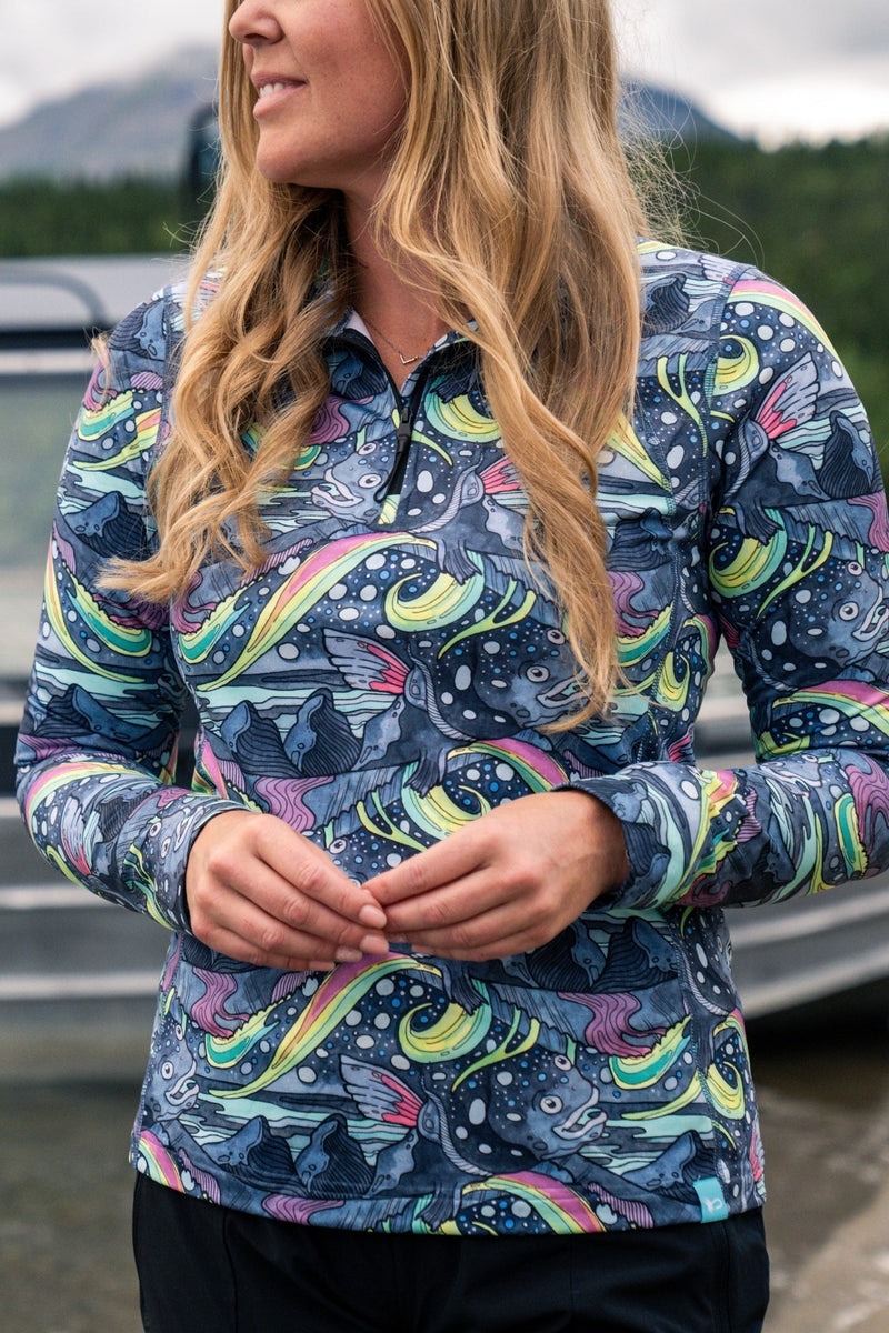 Load image into Gallery viewer, HaliBorealis Thermal 1/4 Zip Top
